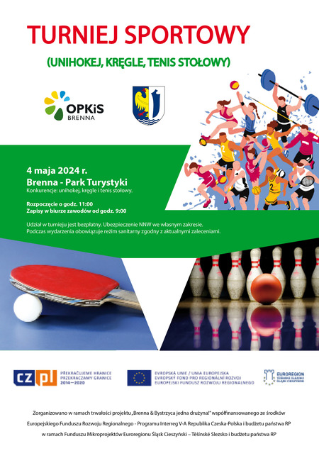 Turniej sportowy  (unihokej, kręgle, tenis stołowy) (kliknięcie spowoduje powiększenie obrazu)