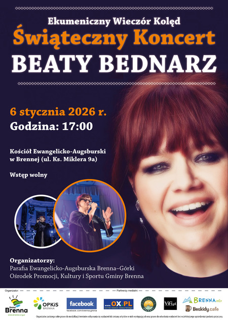 Ekumeniczny Wieczór Kolęd - Świąteczny Koncert  Bety Bednarz (kliknięcie spowoduje powiększenie obrazu)