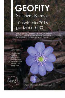 Plakat Wiosenny spacer Szlakiem Kamyka