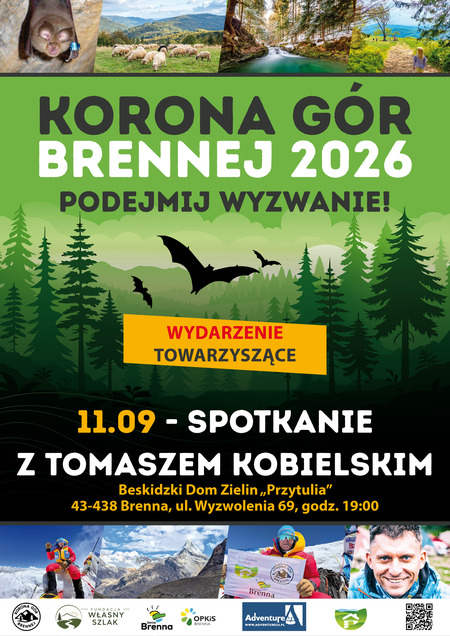 Spotkanie  z Tomaszem Kobielskim w ramach Korony Gór Brennej (kliknięcie spowoduje powiększenie obrazu)