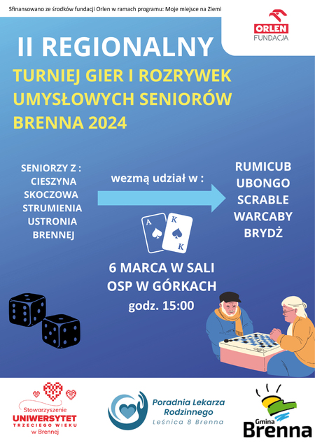 II REGIONALNY TURNIEJ GIER I ROZRYWEK UMYSŁOWYCH SENIORÓW (kliknięcie spowoduje powiększenie obrazu)