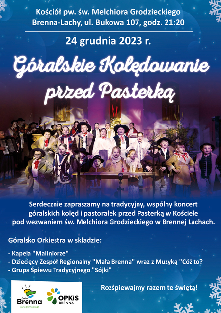 Góralskie Kolędowanie  przed Pasterką (kliknięcie spowoduje powiększenie obrazu)