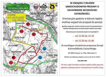 Orlen Oil 47. Rajdu Cieszyńska Barbórka (kliknięcie spowoduje powiększenie obrazu)