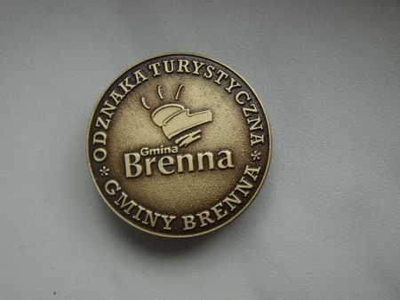 Złota Odznaka Turystyczna gminy Brenna (kliknięcie spowoduje powiększenie obrazu)