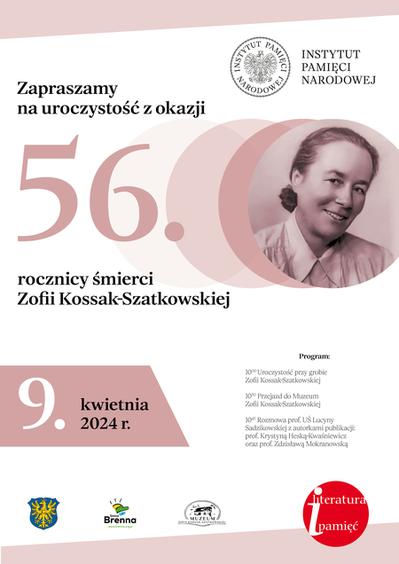 56. rocznica śmierci  Zofii Kossak-Szatkowskiej (kliknięcie spowoduje powiększenie obrazu)