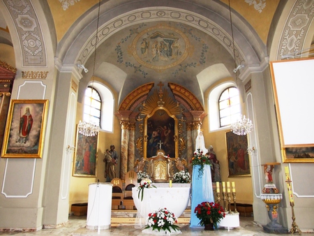 Kościół pw. św. Jana Chrzciciela w Brennej - wnętrze  (kliknięcie spowoduje powiększenie obrazu)