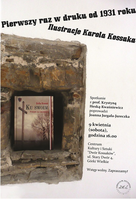 Spotkanie wokół książki „Ku swoim” - plakat (kliknięcie spowoduje powiększenie obrazu)