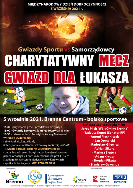 Charytatywny  Mecz Gwiazd dla  Łukasza (kliknięcie spowoduje powiększenie obrazu)