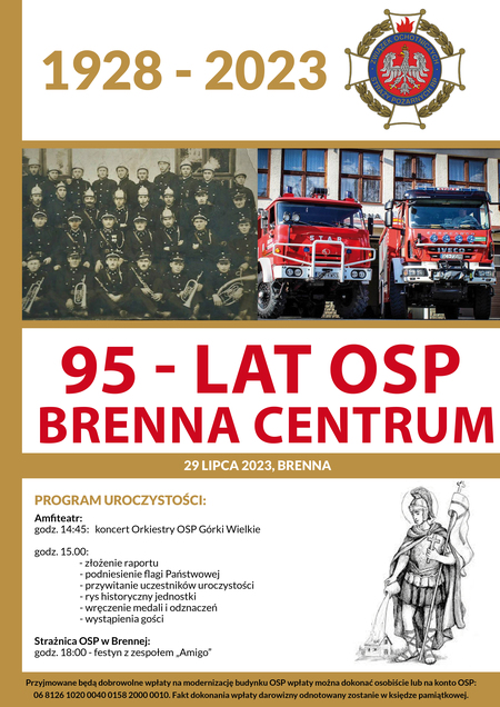 Obchody 95-lecia OSP Brenna Centrum (kliknięcie spowoduje powiększenie obrazu)