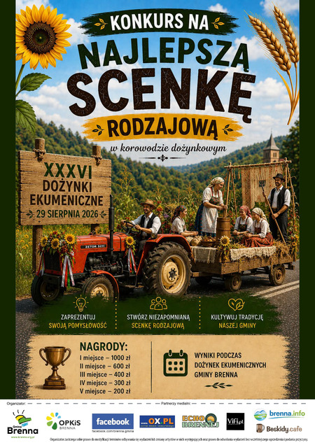 Konkurs na najlepszą scenkę rodzajową podczas Dożynek (kliknięcie spowoduje powiększenie obrazu)