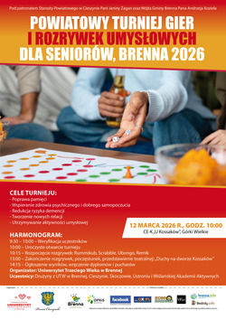 Powiatowy Turniej Gier  i Rozrywek Umysłowych  dla Seniorów, Brenna 2026