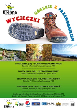 Wycieczki górskie - plakat