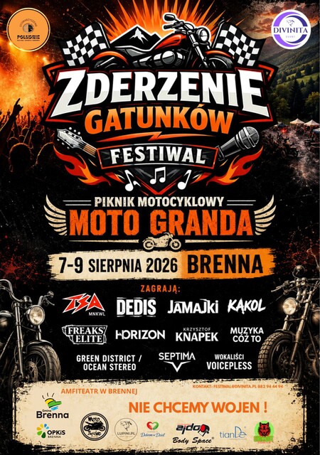 Festiwal Zderzenia Gatunków & Moto Granda 2026 (kliknięcie spowoduje powiększenie obrazu)